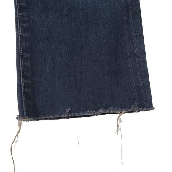 Citizens Of Humanity Ava Capri Jeans Size 26 Low Rise Straight Stretch Raw Hem - Picture 3 of 12